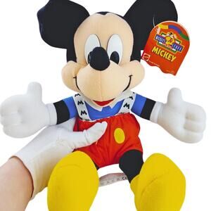 Disney 90s Mattel Mickey Mouse Plush 14” Vintage NWT